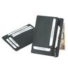 Pouzdro na kartu s blokováním rádiových vln Pouzdro na kreditní kartu Prevence skimming RFID Stylový jednoduchý ultratenký z pravé kůže Carbon Fiber Commuter Pass Slim
