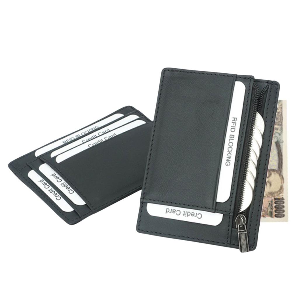 Pouzdro na kartu s blokováním rádiových vln Pouzdro na kreditní kartu Prevence skimming RFID Stylový jednoduchý ultratenký z pravé kůže Carbon Fiber Commuter Pass Slim