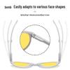 Portable Night Vision Anti-Blue Light Glasses for Men and Women - Folding Spring Leg Design, Ideal for Mobile, Computer, and Gaming Use.