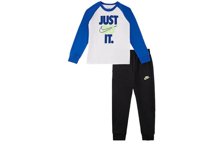 Nike Casual Sportswear White Blue/Black Kids DQ3896-010 S