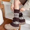 Fall/Winter Retro Feliz Island Plush Sock Set for Women - Thick and Warm High-Tops - Stylish Women's Socks with An Atmosphere Feel