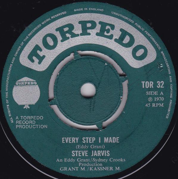 7inch Record STEVE JARVIS THE BABA BROOKS BAND Every Step I Made One Eyed Giant TOR32 Torpedo 1974 UK Reggae Ska Dub Used