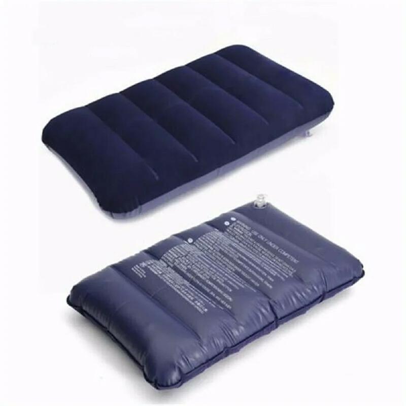 Pvc Inflatable Outdoor Camping Pillow Portable Head Pillow Travel Chin Support Cushion Office Rest Camping Neck Pillow