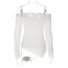 Women Sexy One Off Shoulder Basic Top Long Sleeve Sexy Top Y2K Slim T-Shirts