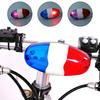 LED Bicycles Bell Police Car Light Electronic Horn Siren 4 Tone Sounds Bike Rear Taillight Bike Lamp Bell Cycling Accessories