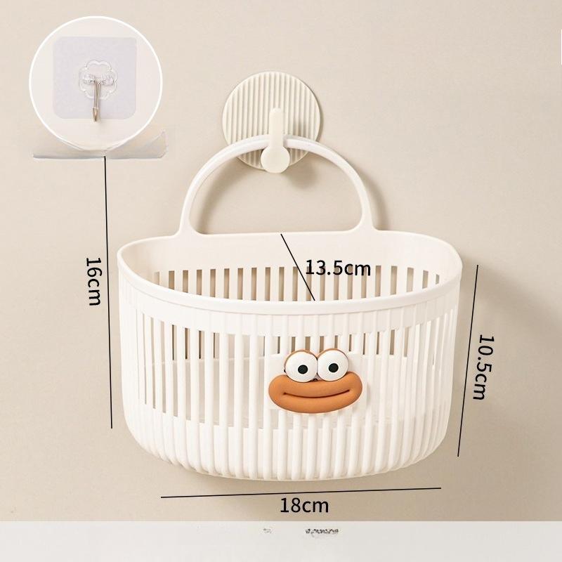 Multifunctional small hanging basket toilet bathroom discarded face towel storage basket kitchen dormitory bedside wall hanging basket