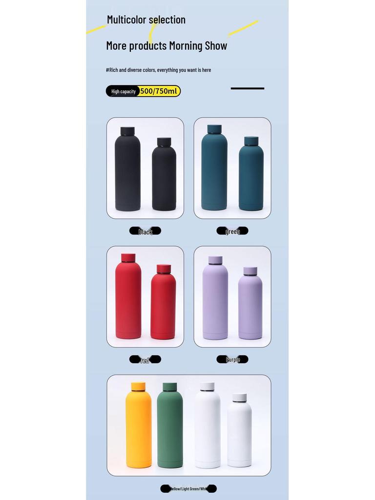 304 Stainless Steel Insulated Water Bottle - Sleek Small Mouth Design for Women, Ideal for Outdoor Sports