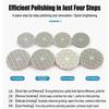 4 Step Grinding Disc Wet Dry Diamond Pad Stone Polishing Tool Grinding Pad  Quartz Stone