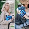Rüstungsständer Tablet-Hülle für iPad Mini 7. (A2993 A2995 A2996) Mini 6 (A2567 A2568 A2569) Robuste Schutzhülle mit Gürtel