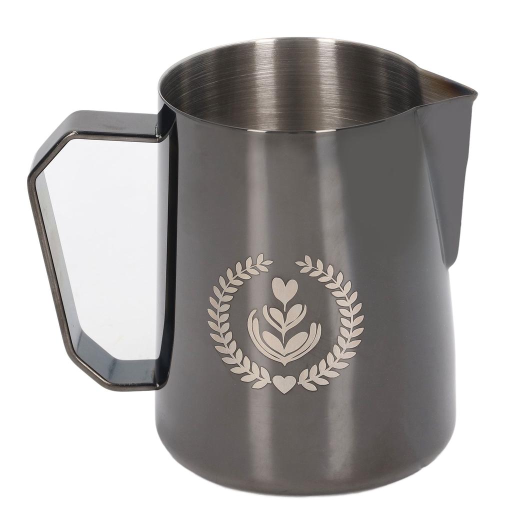 450ml Milk Frothing Pitcher Stainless Steel milk Frother Jug Mixing Cup Pot Water Cup For  Home Office Cafe Restaurant Hotel