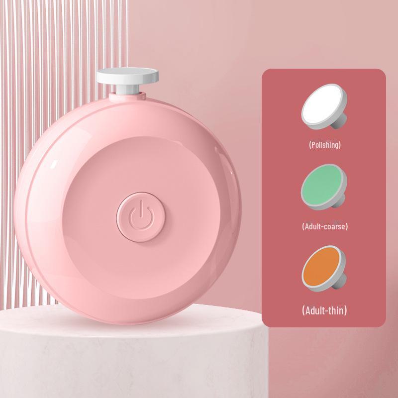 Silent Baby Electric Nail Grinder & Anti-Pinch Clippers Set for Newborns and Children