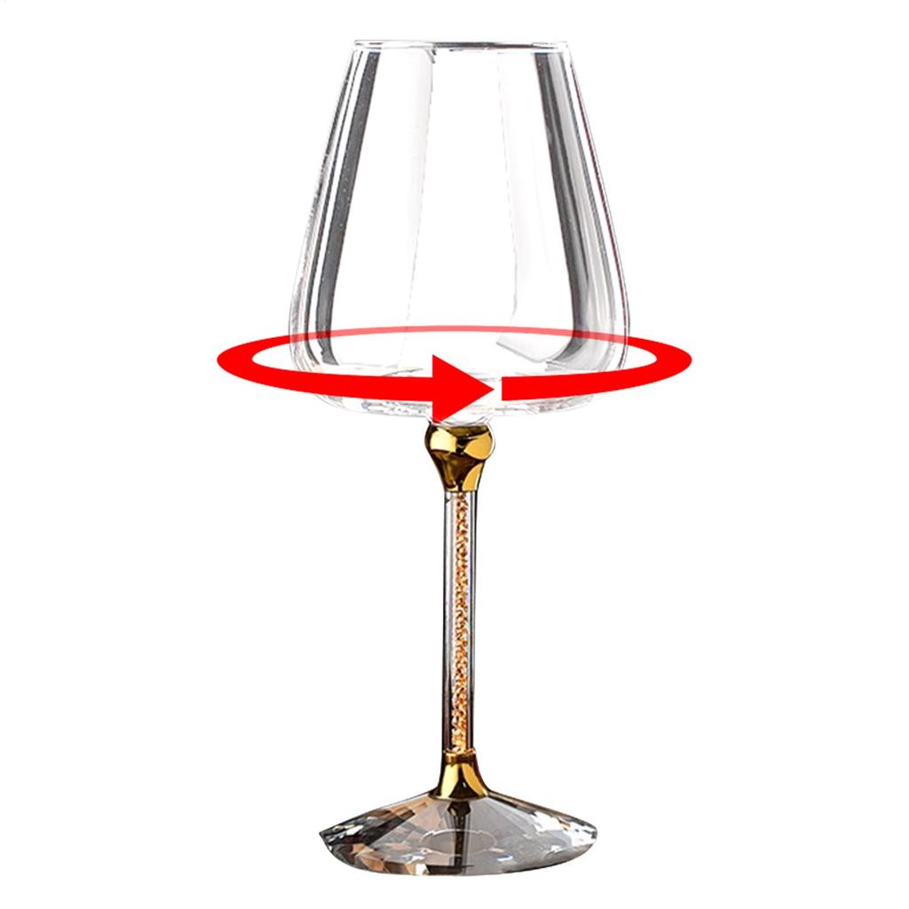 Wine Cup Fancy Wine Glass Crystal Glassware Rolling Ergonomic Organizer Holder For Cocktail Drinking Birthday Pool Wedding