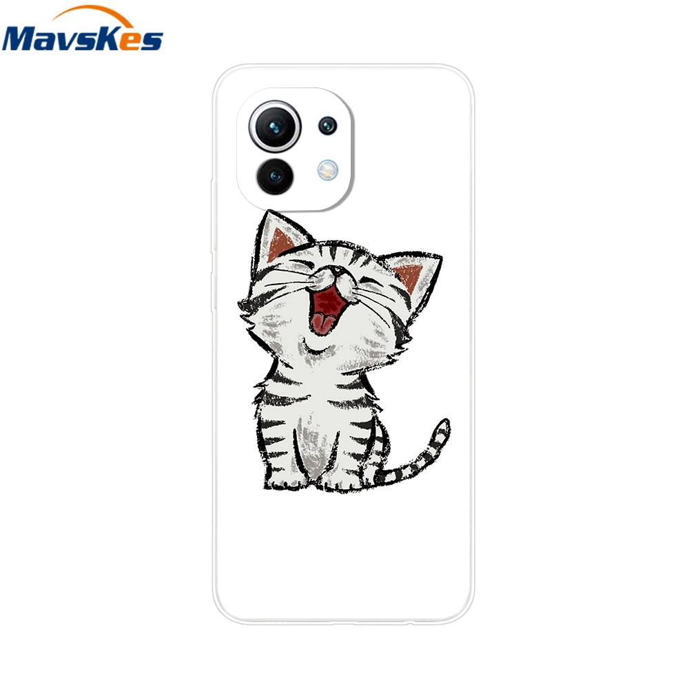Case For Xiaomi 11 Lite NE 5G Soft TPU Silicone Cover For Xiaomi Mi 11 Lite Mi11 Lite Cases For Xiomi Mi 11 Funda Fashion Bumper