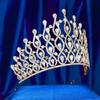 Luxus Zink Zinklegierung Prinzessinnenkrone Elegantes Strass Diadem Schöner Damen Haarreif Fotografie Requisiten