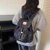 Schoolbag Bow Polka Dot Strap Backpack Female College Style College Student Commuter School Bag Niche Leisure Travel Small Backpack