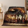 Muslim Islam Mosque Prayer Flannel Blanket Soft Warm Blanket for Bedroom Living Room Bed Office Travel Camping Picnic Gift
