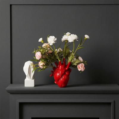 Vaso Decorativo, Vaso Decorativo a Forma di Cuore per Decorazione Composizioni Floreali, Camera da Letto Soggiorno Balcone Giardino Davanzale Arredamento Casa