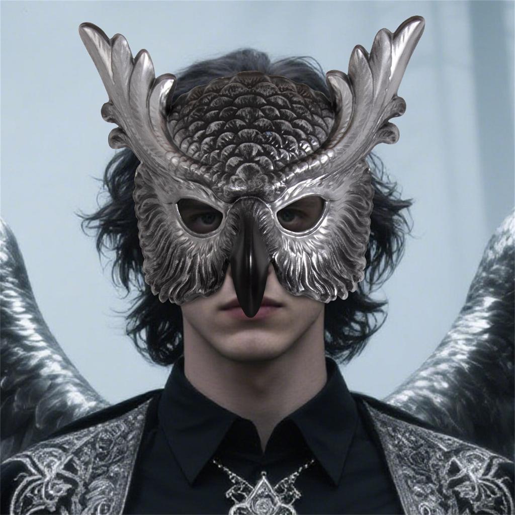 Halloween Props Owl Mask Festival Cosplay Props Atmosphere Dance Party Dress Up