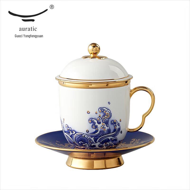 Auratic Sea Pearl Gold Ceramic Tea Cup Set