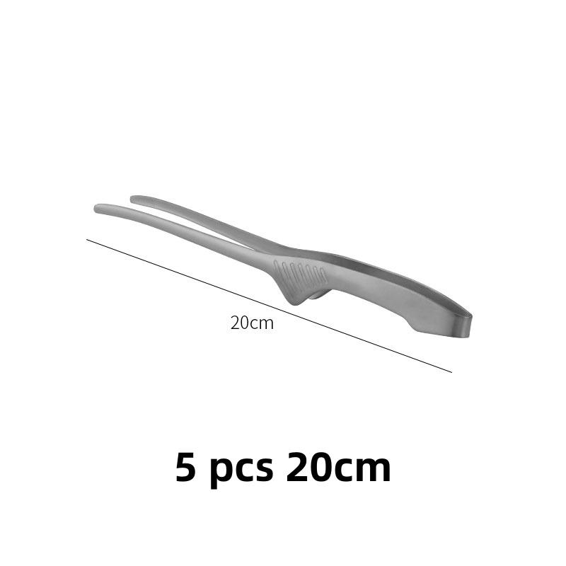 

5 pcs set Stainless Steel BBQ Portable BBQ Tweezer Clip Barbecue Cooking Steak Meat Clips Picnic Food Tongs Kitchen Utensils