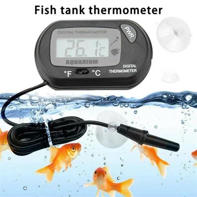 Thermomètre numérique pour aquarium avec sonde et ventouse, thermomètre électronique pour l'eau de l'aquarium, mesure en degrés Celsius et ℃