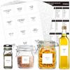 Cludoo 372 PCS Preprinted Minimalist Home Laundry Bathroom Labels for Organizing with DIY Blank Labels, Waterproof Oil Resistant Stickers for