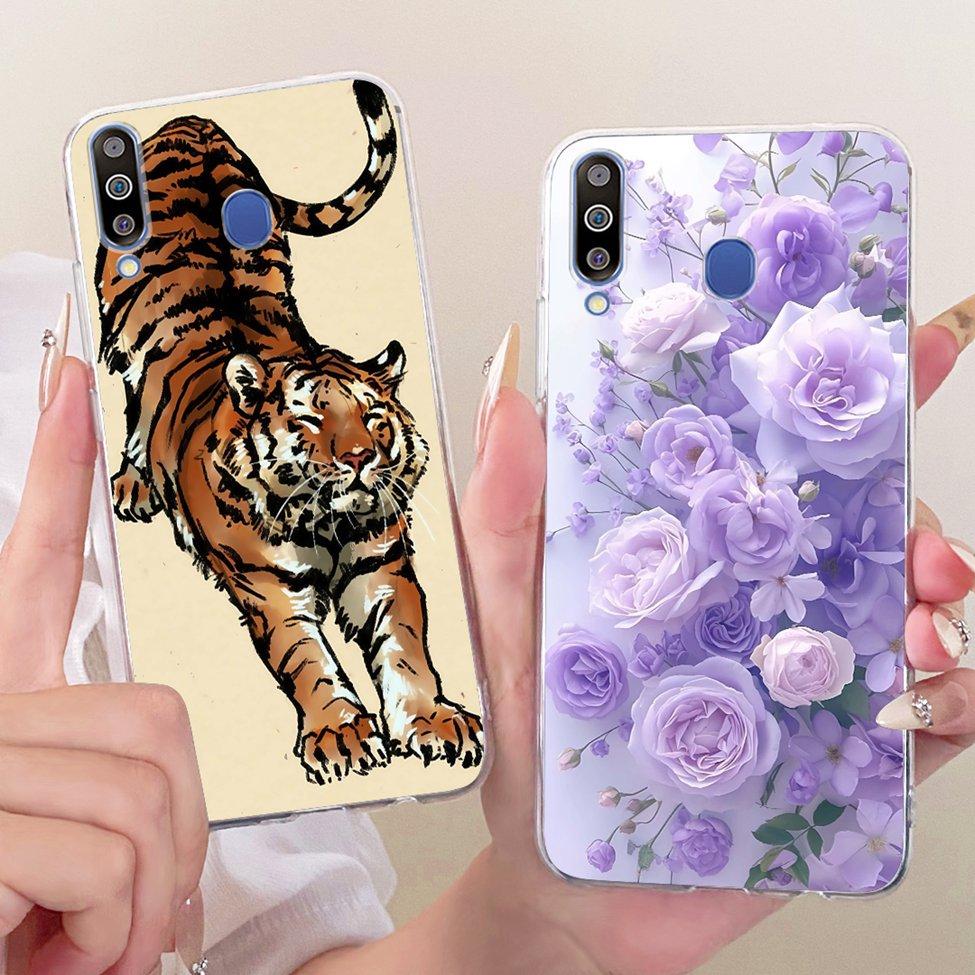 Für Samsung A40S Hülle Transparent Niedliche Katze Mode Schmetterling Lustig Bemaltes Gehäuse Für Samsung Galaxy A40S Abdeckung SM-A3050