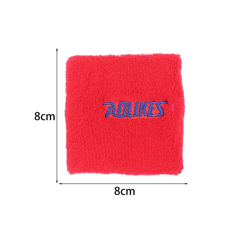 1Pc Cotton Wristband Sport Moisture Wicking Athletic Sweatband Running Gym Yoga Wrist Sweat Band Fitness Wrist Cuff Wrap