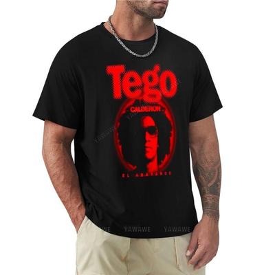 Camiseta negra hombre Camiseta Tego Calderón nueva edición camiseta camiseta lisa camisetas lisas hombre camisetas de algodón hombre