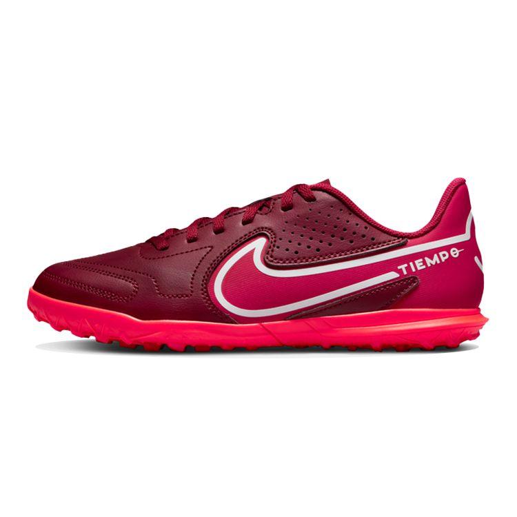Nike Tiempo Legend 9 Jr Club Round Toe Lace-Up TF Artificial Turf Non-Slip Shock Absorbing Durable Lightweight Low-Top Soccer Shoes DA1334-616