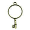Geometric Openwork Resin Charms MOON HEART Pendants Multi Color Alloy Jewelry Component