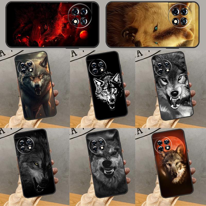 Angry Wolf Cover For OnePlus Nord 4 3 CE 2 Lite N20 N10 N30 OnePlus 8T 10T 13 13R 12 12R 11 10 Pro Case