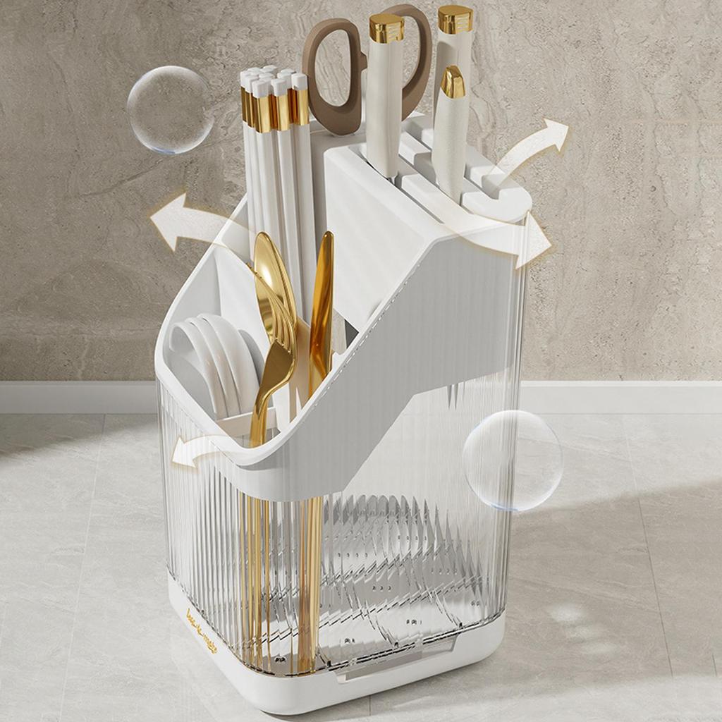 Kitchen Utensil Holder Kitchenware Stand Rack Cutting Board Cutlery for Countertop
