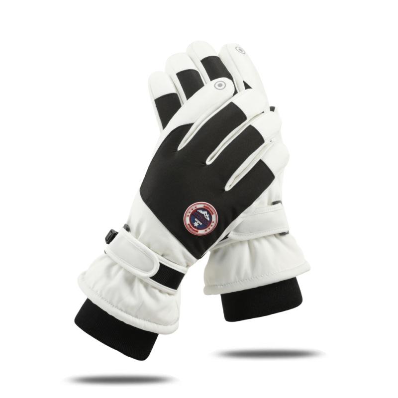 Winter Outdoor Fleece Warm Wasserdicht und Rutschfest Touchscreen Elektrofahrradfahren und Bergsteigen Handschuhe