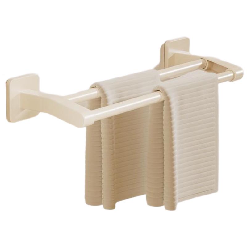 Guraide Punch-Free Stainless Steel Double Bar Towel Rack