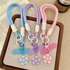 1PC Transparent Cherry Blossom Phone Wrist Lanyard, Cute Bracelet Strap & Phone Charm Pendant