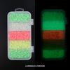 1000 szt. Luminous Fishing Space Beans Pudełko Okrągłe Kulkki Pływające Glow-In-The-Dark Stopery Koraliki do Przyponów Akcesoria do Wędkowania