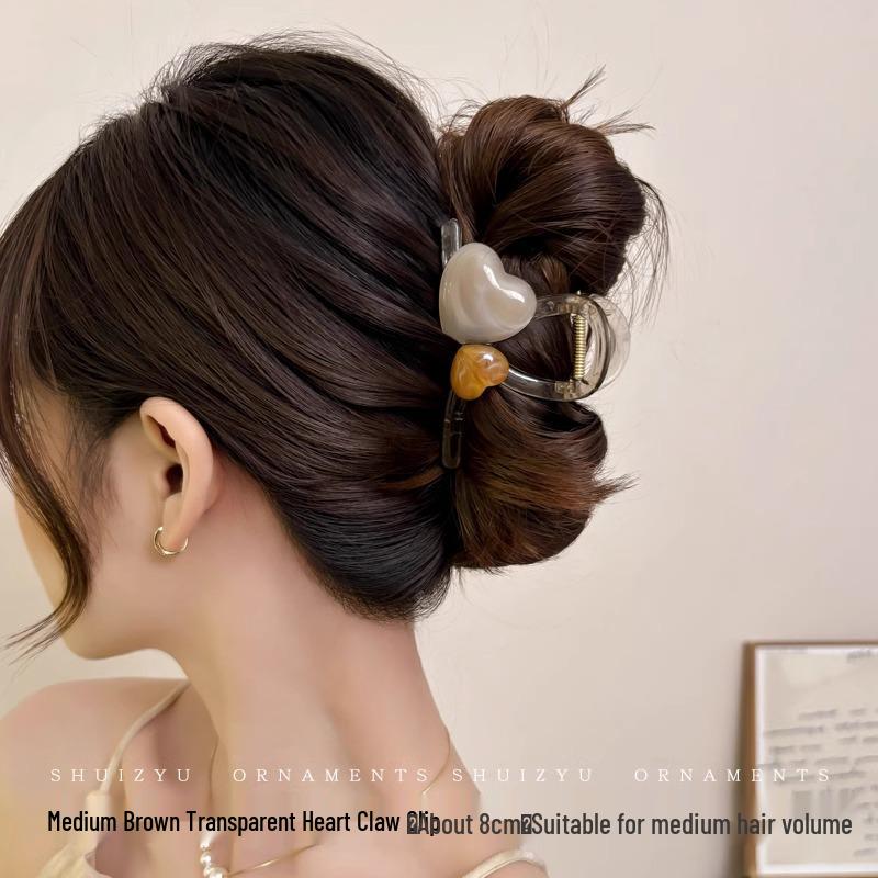 2025 Elegant Large Hair Clip for Women - Chic Shark Design for Thick Hair