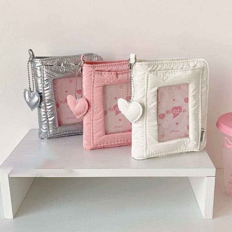 3Inch Small Photo Album Removable Page 5 Rings Binder Photocard Storage Book For Pictures Note Organizers