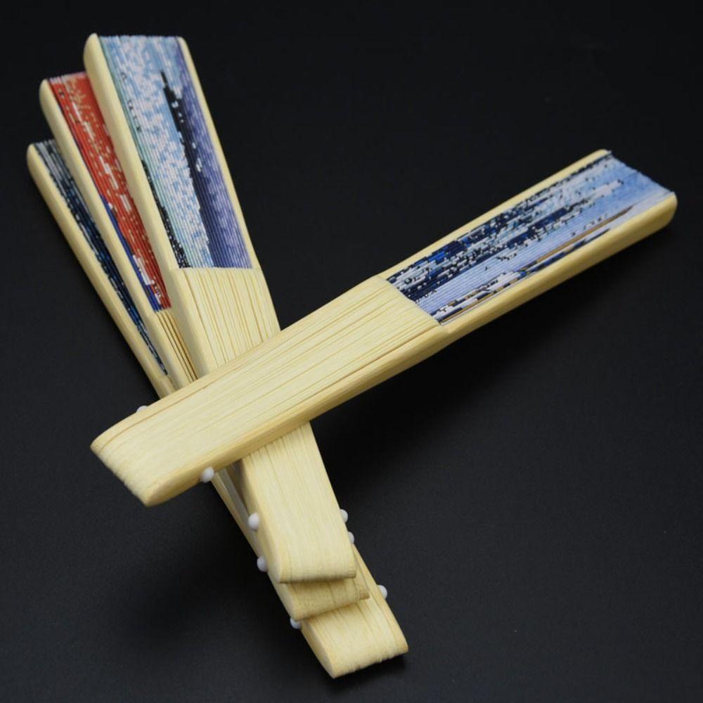 Bamboo Props Fan Bamboo Handle Fan New Folding Fan