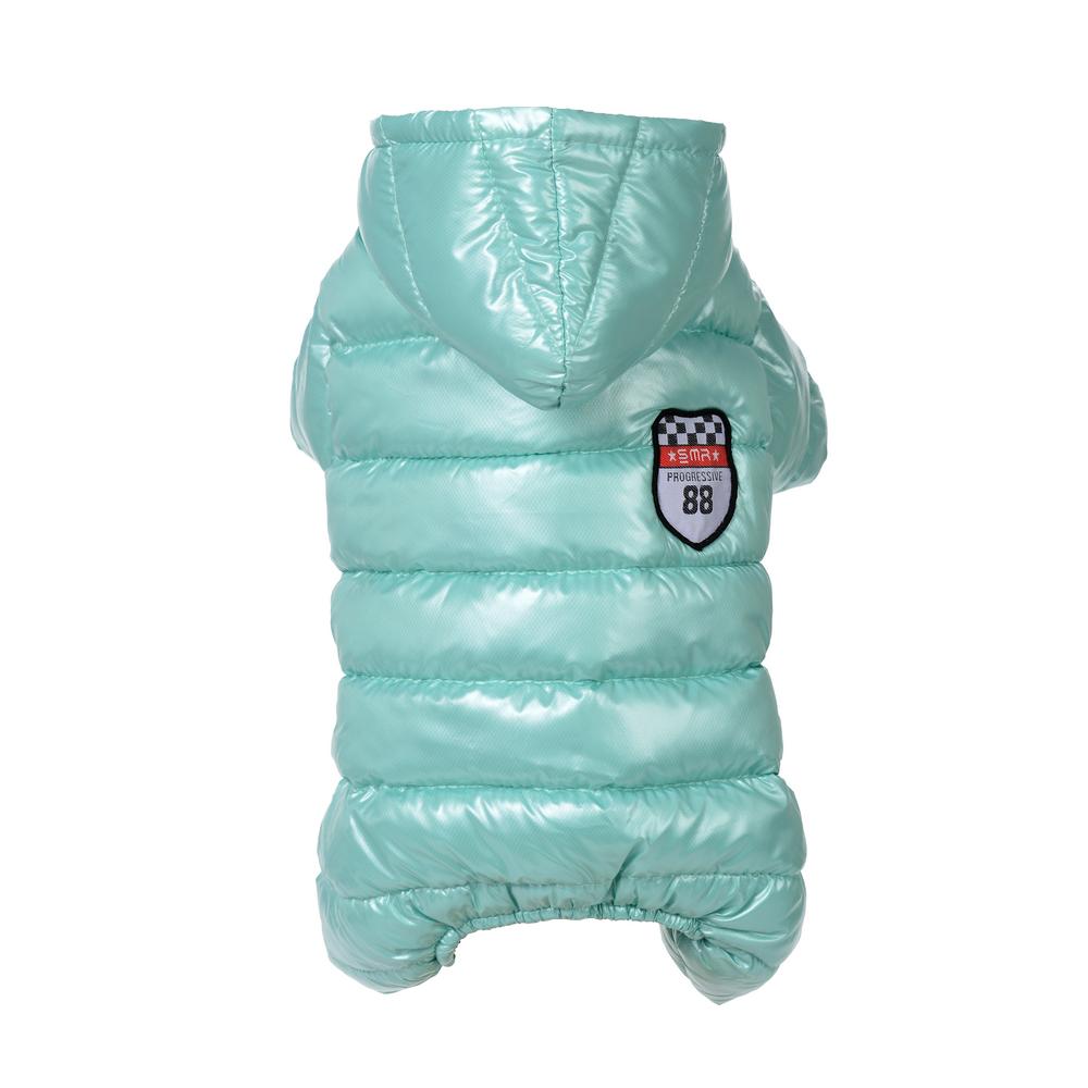 Psí oblečení pro malé střední psy kočky bunda kombinéza zimní teplý štěněcí kabát s kapucí venkovní voděodolný kostým oděv pro domácí mazlíčky mops