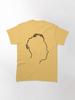 Depeche Mode Martin Gore Profile Black Outline Blue Background Classic T-Shirt