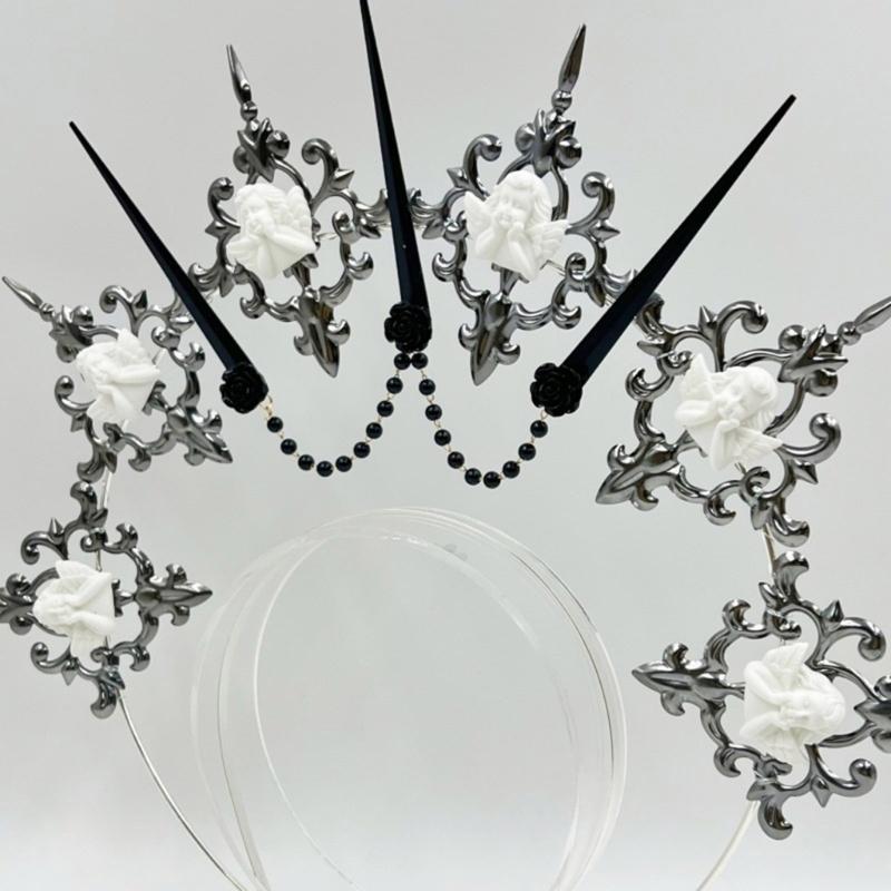 Sophisticated Headbands Elegant Metal Hair Accessory Comfortable Wear Hair Decors For Themed Event Cosplay