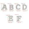 Strijkbare Letter Met Imitatieparels En Strass Steentjes Voor Kleding En Accessoires
