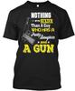 Pretty Daughter And A Gun T Shirt Made In the USA Size S To 5XL