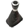 Manual Leather 5/6 Speed Gear Shift Knob Gaitor Boot Cover For Seat Alhambra 2000-2010 Car Styling Accessories Replacement Parts