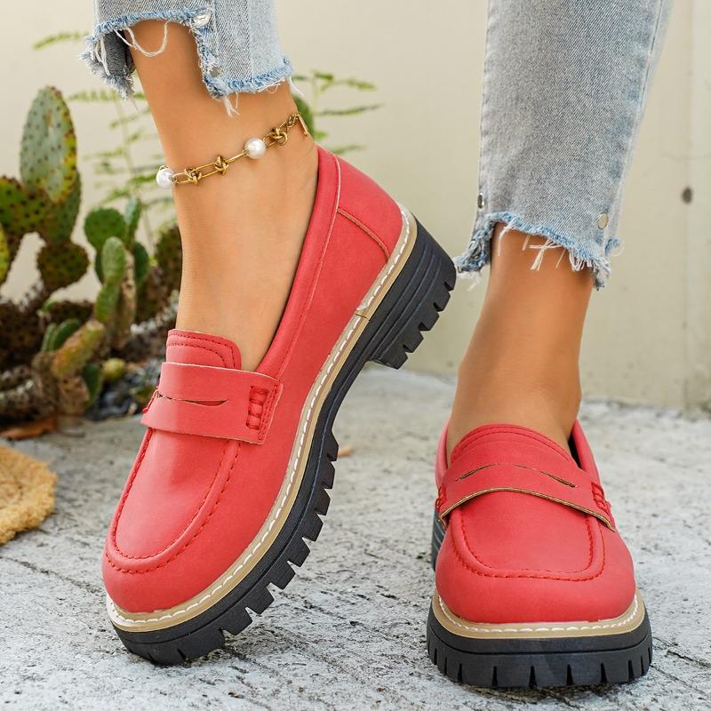 Retro Schuhe, Übergroße Slipper, Neue Casual Matte, Einschlupfschuhe, Dicksohlige Einzelne Schuhe