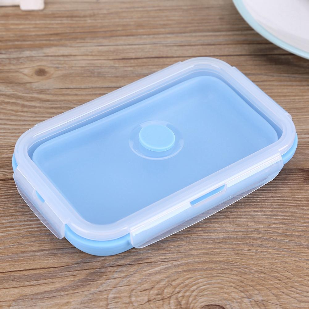 800ml Silicone Collapsible Portable Lunchbox Bowl Folding Food Storage Container