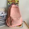 Schoolbag spring and summer new fashion candy color small fresh backpack waterproof and wear-resistant student schoolbag women's solid color casual 