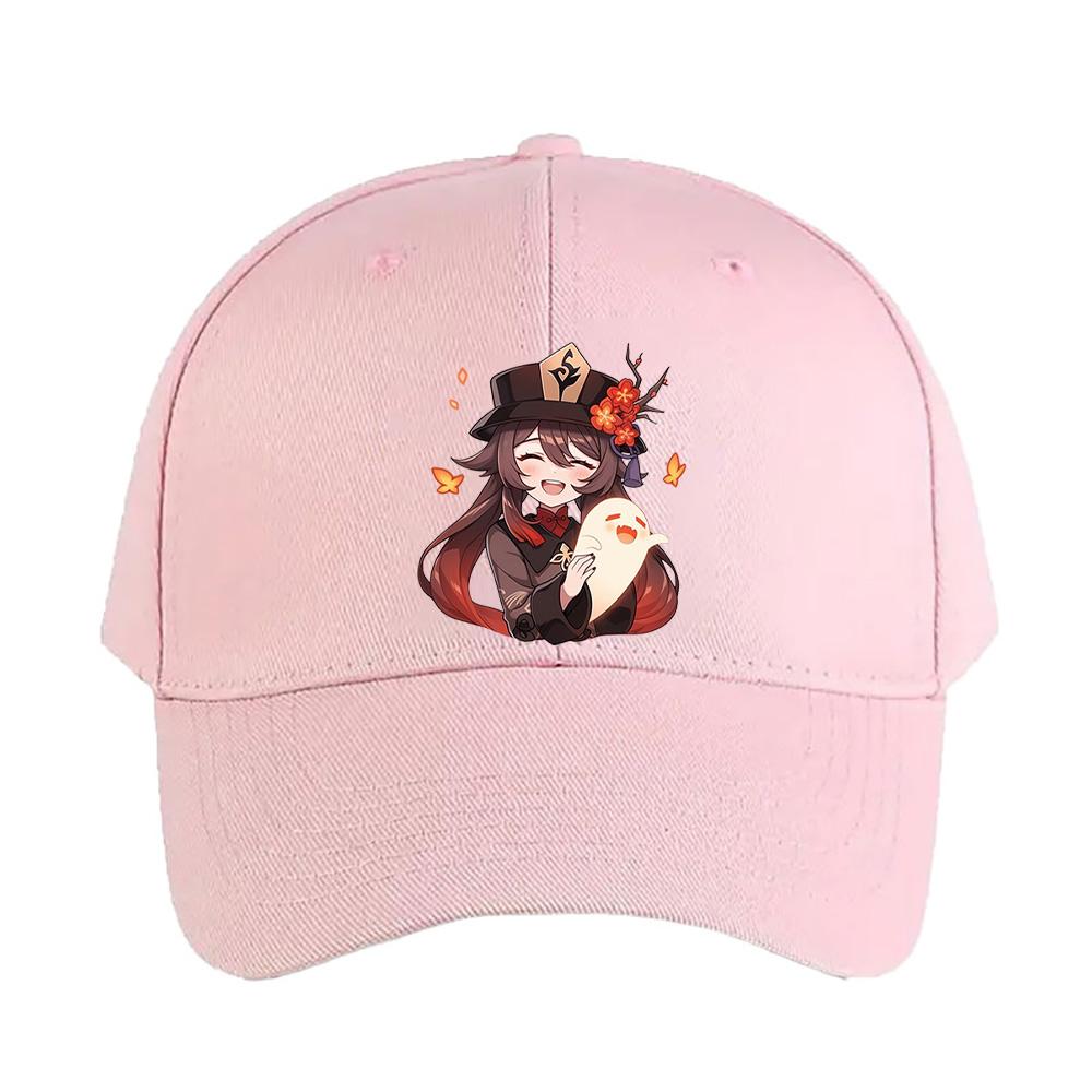 Hu Tao Genshin Impact woman man Adult Casual Fashion Baseball cap summer adjustable with Curved Brim sun protection sun hat